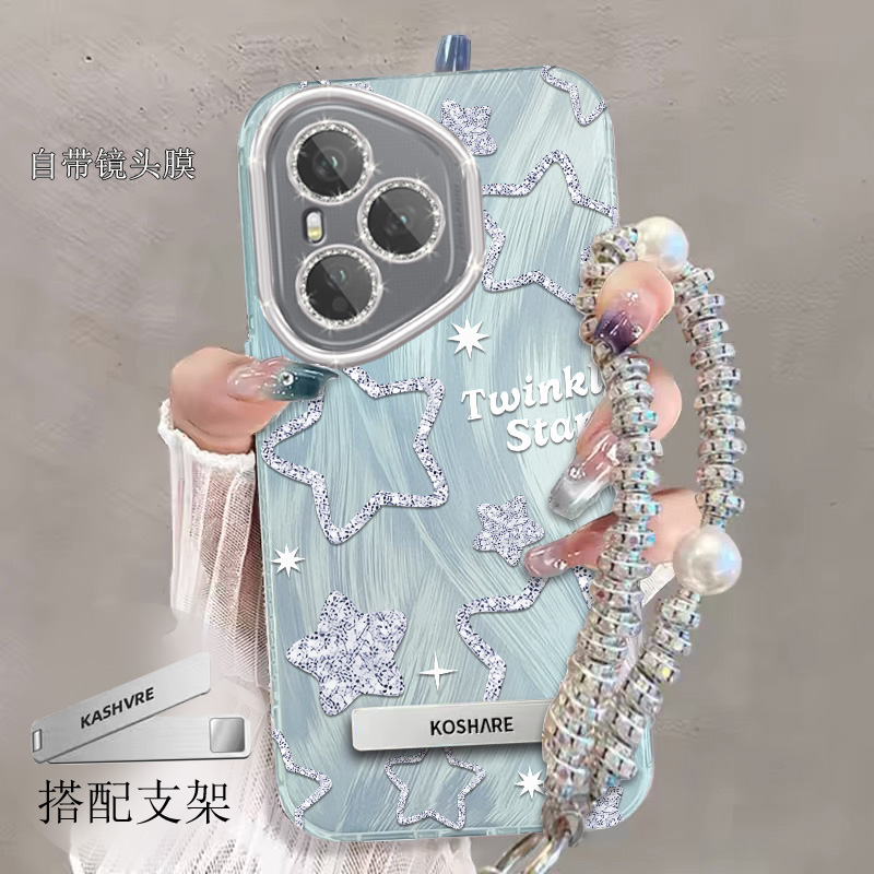 全包摄像头荣耀400Pro手机壳星星DNP-AN00防摔软壳Honor400pro羽