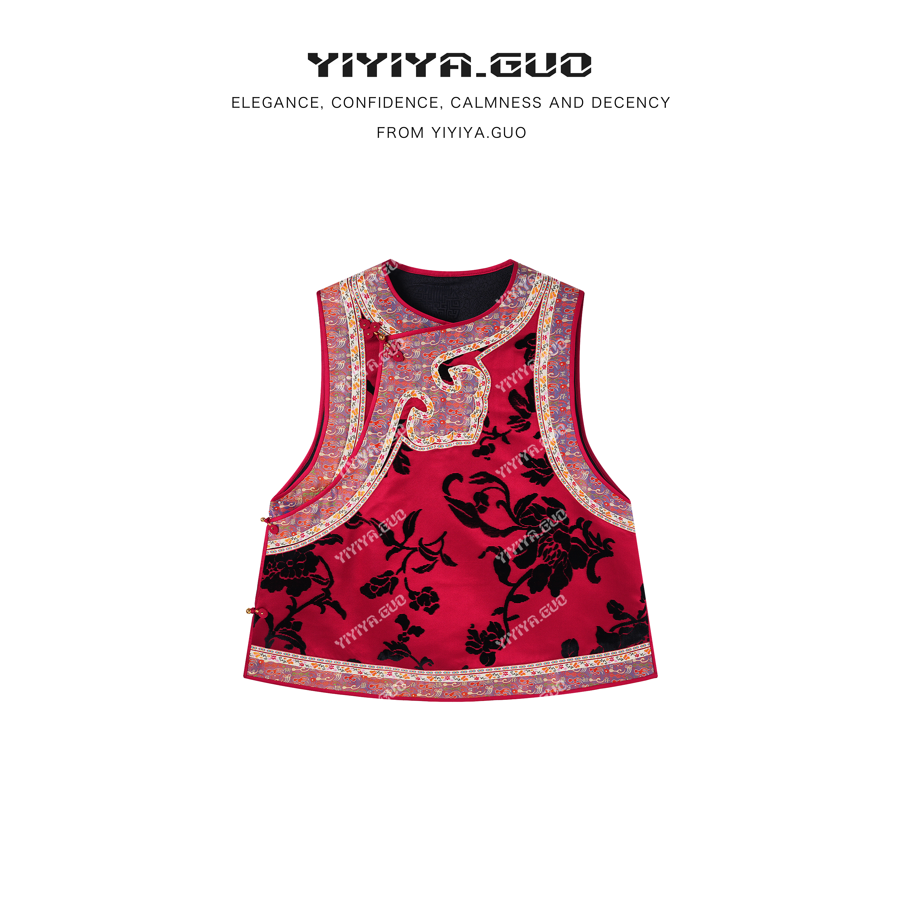 yiyiya.Guo艺艺吖张和才【绣娘款·福禄】名家蜀锦漳缎马甲2619SS52
