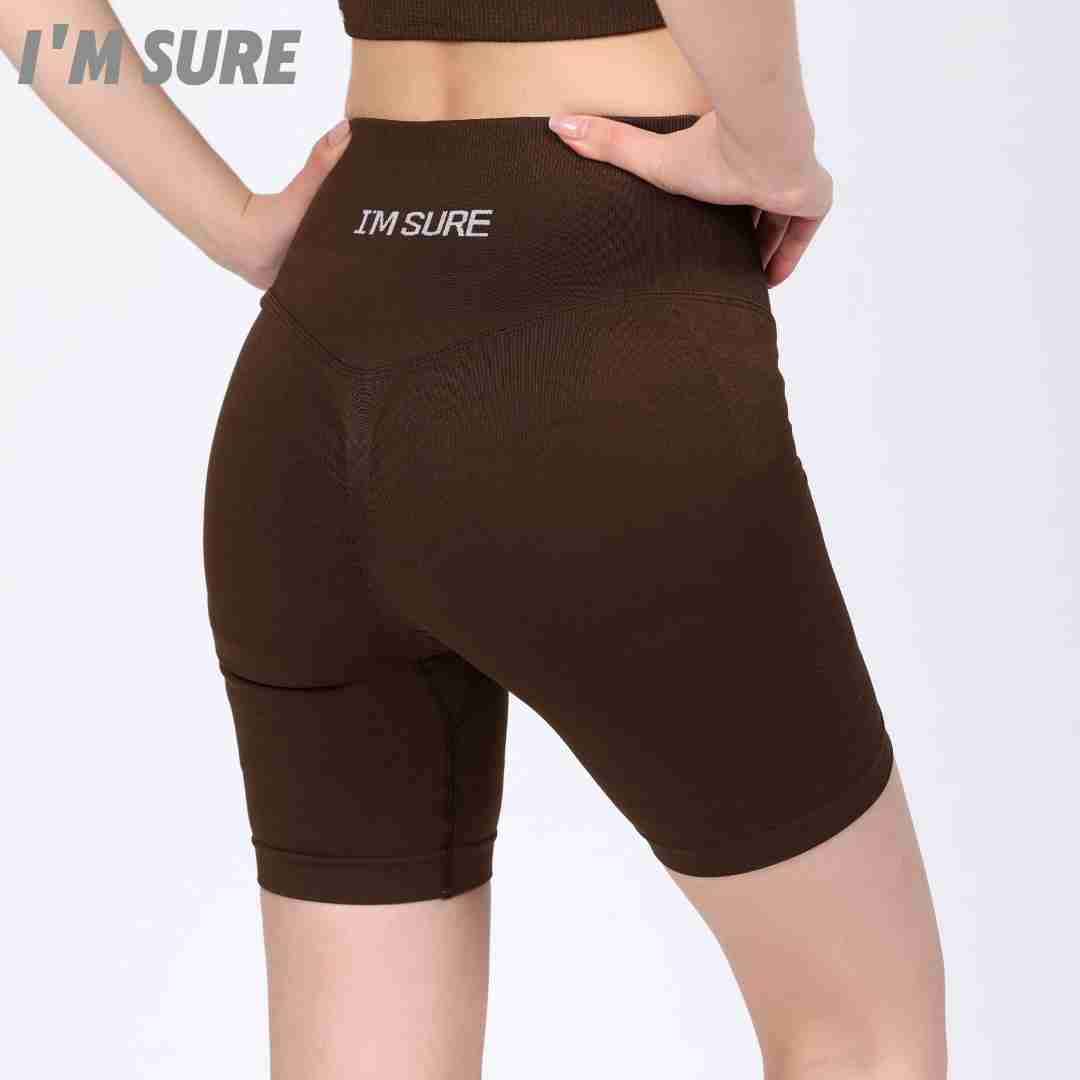 春夏蜜桃四分健身瑜伽裤弹力高腰紧身收腹跑步健身裤女运动