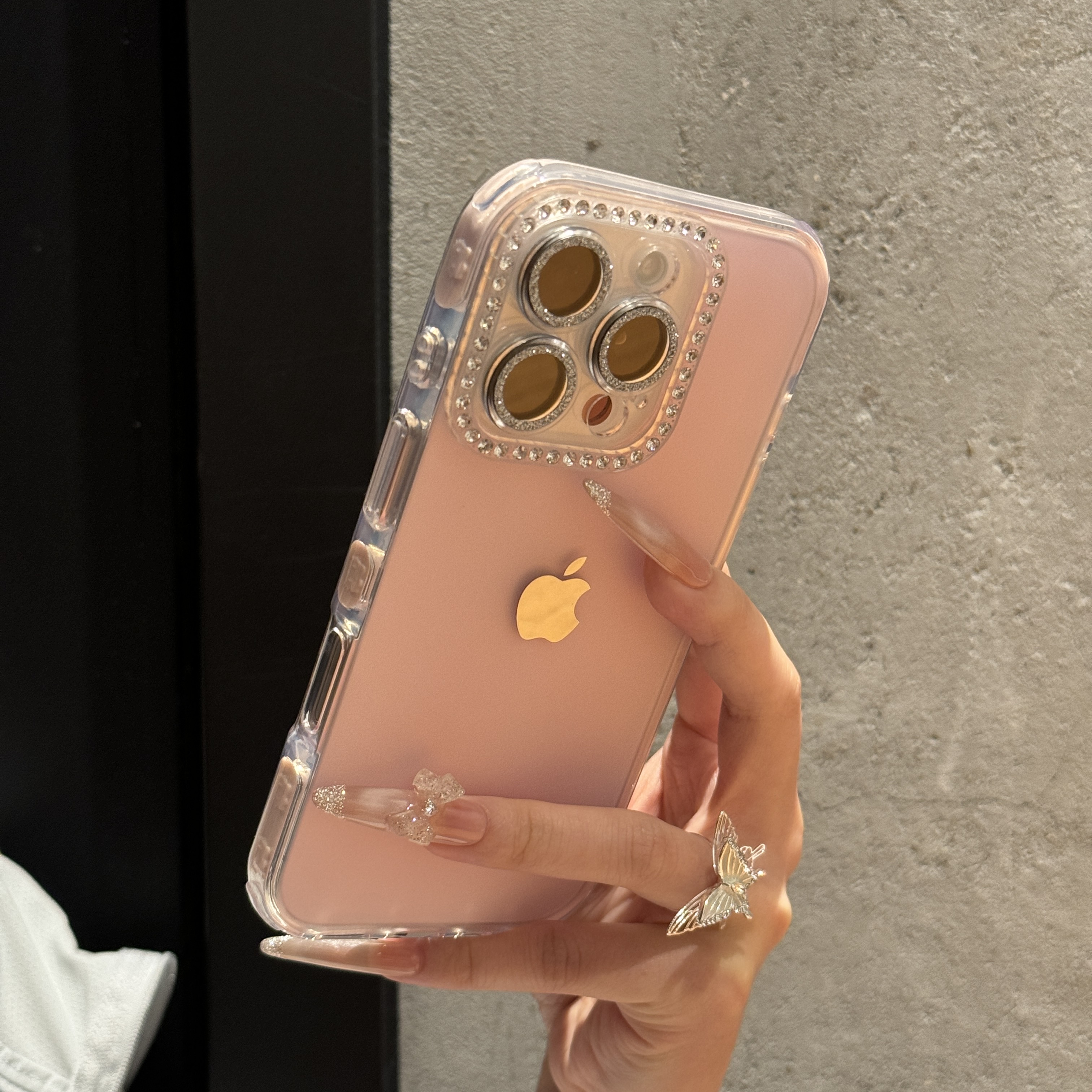 ins高颜值果冻KT猫边框适用苹果16promax手机壳iPhone15全包14/13