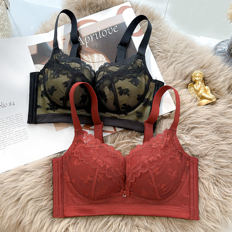 馒头杯小胸聚拢显大内衣女2025新款防下垂收副乳加厚文胸平胸专用