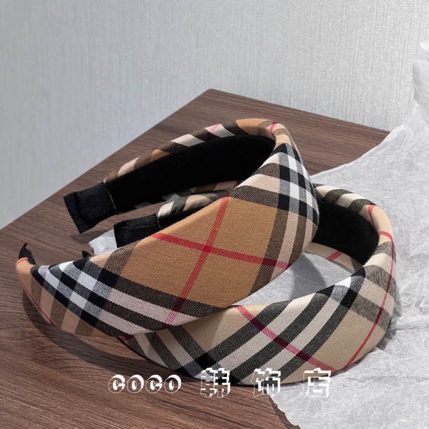 高颅顶港风复古秋冬海绵宽边发箍女洋气气质百搭外出压发头箍发卡