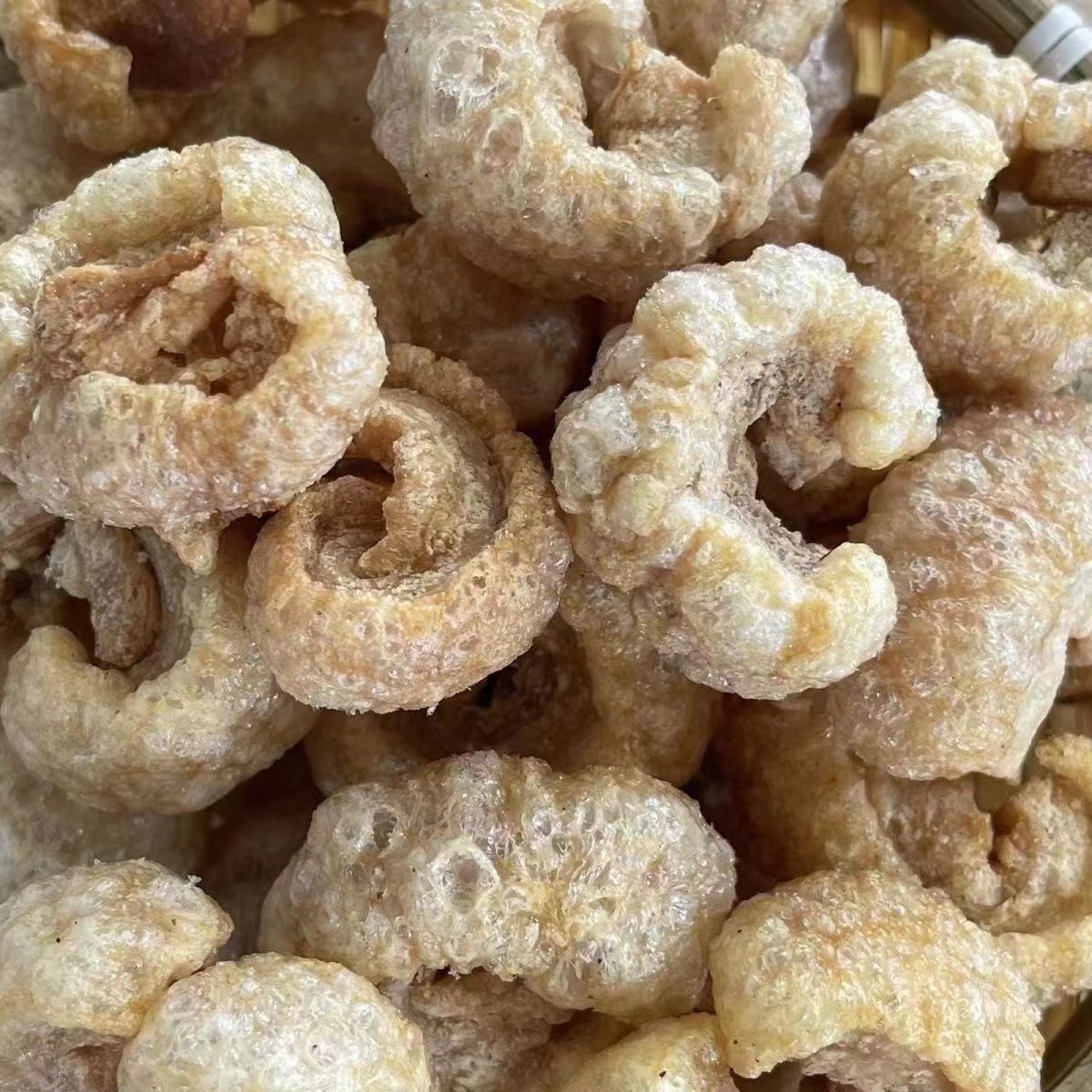 潮汕特产扑肉新鲜现炸猪皮干猪油渣火锅煲汤卤水猪肉皮特色干货