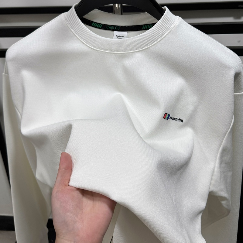 CATIA SELI秋冬圆领卫衣男士落肩宽松长袖打底衫套头休闲上衣潮流