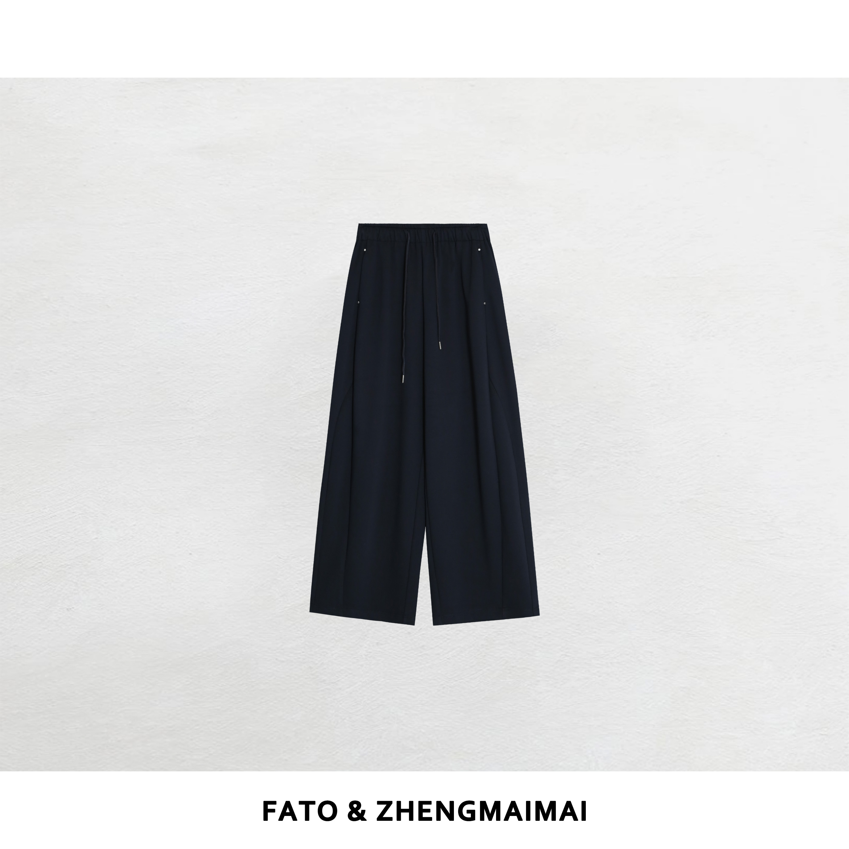 【郑买买】未央海 新款潮牌美式休闲显瘦高腰直筒休闲裤 HH50919K1