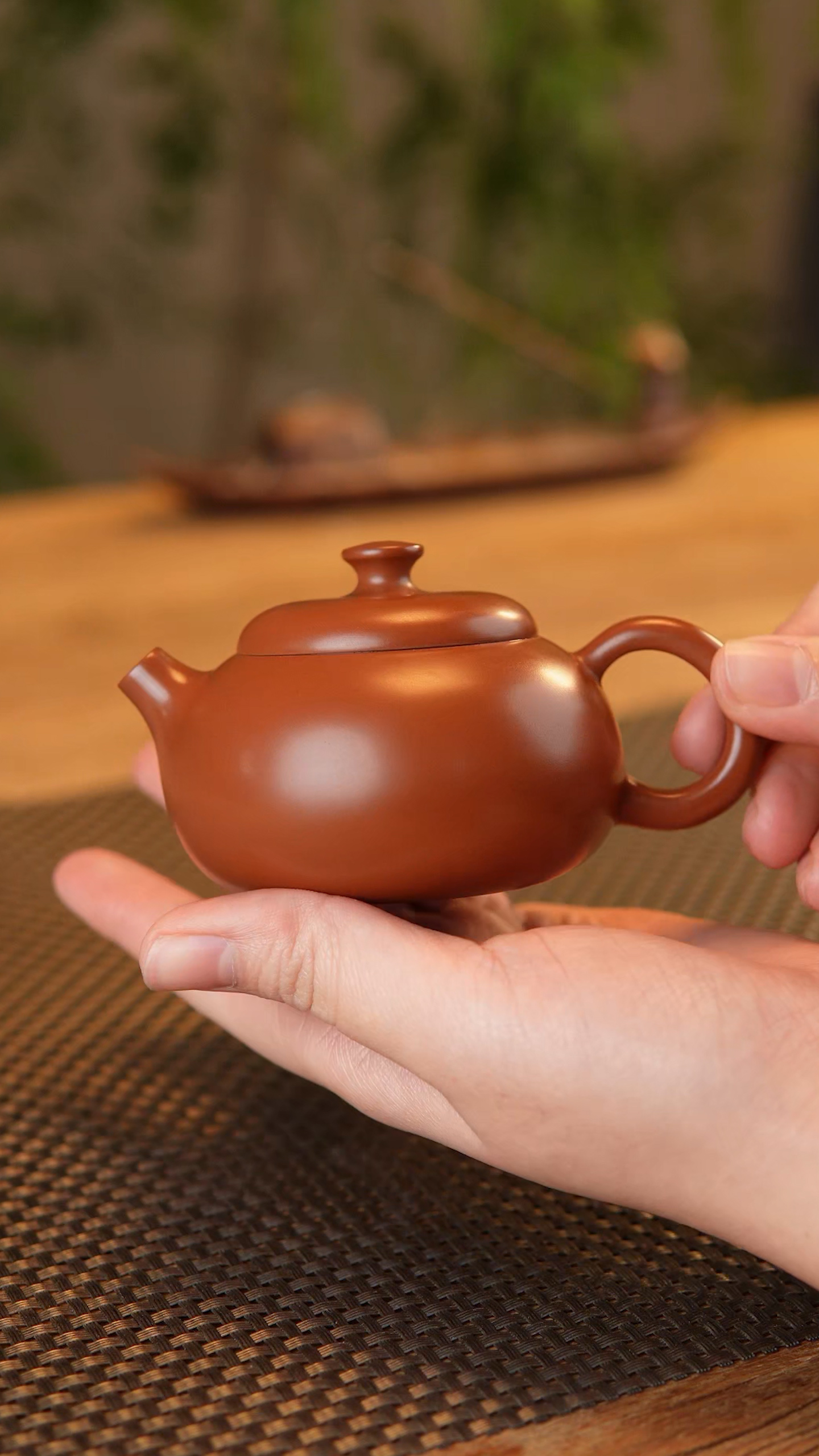 复烧 文旦壶 文蛋壶原矿紫红泥纯手工过滤单壶高端泡茶器约150ml