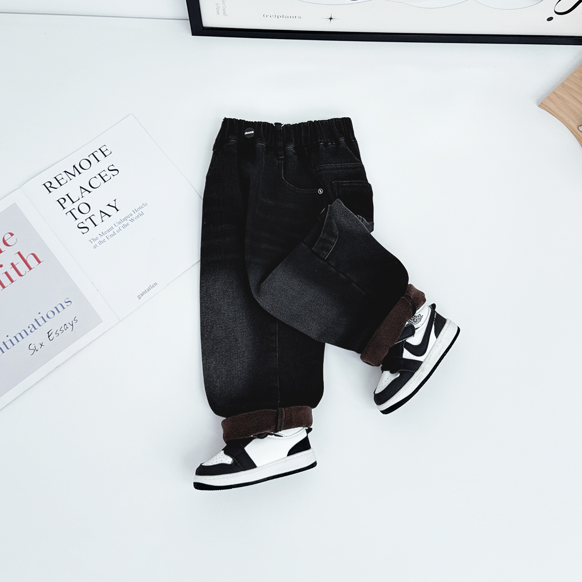 男童牛仔裤加绒裤子儿童2025新款秋冬装洋气 WK25167悠悠童话童装