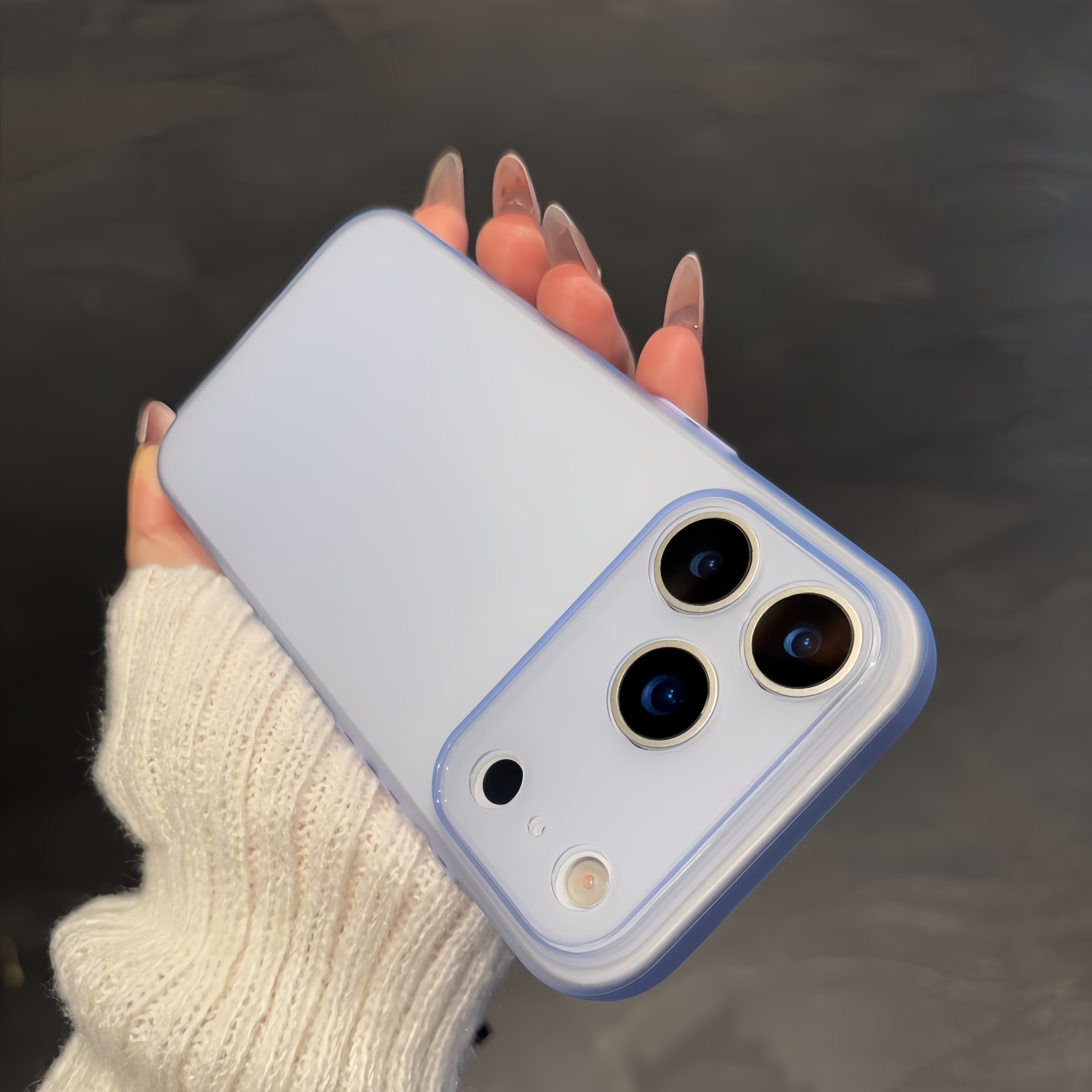 超薄裸机手感适用苹果17promax手机壳磨砂肤感16简约15半透14软壳