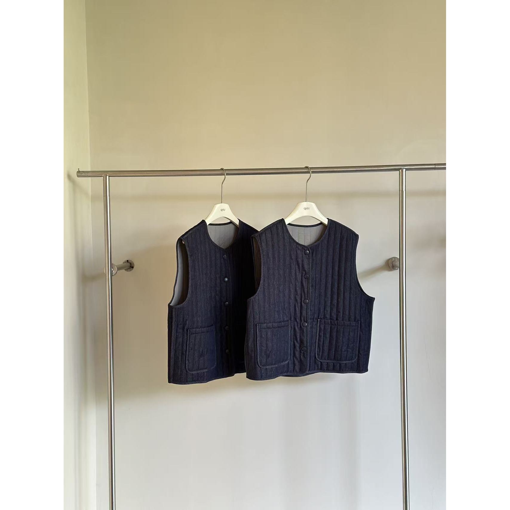 【裙舞飞扬】秋冬百搭慵懒感纯棉马甲