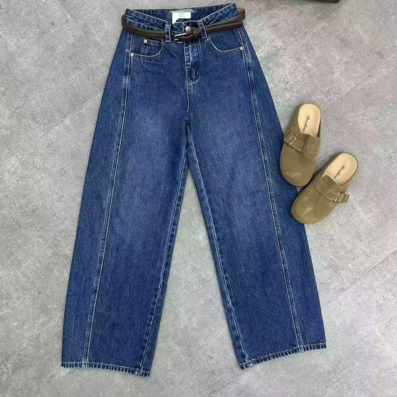 3620韩版显瘦百搭牛仔直筒裤（偏小一码）