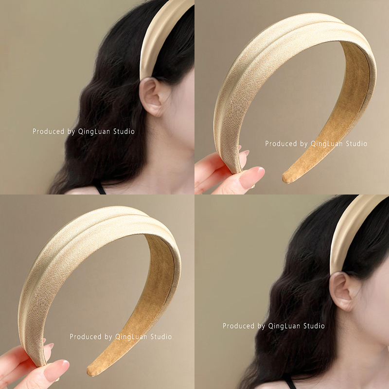 缎梦巴黎~复古气质宽边发箍女款高级感洋气时尚洗脸头箍旅行发卡