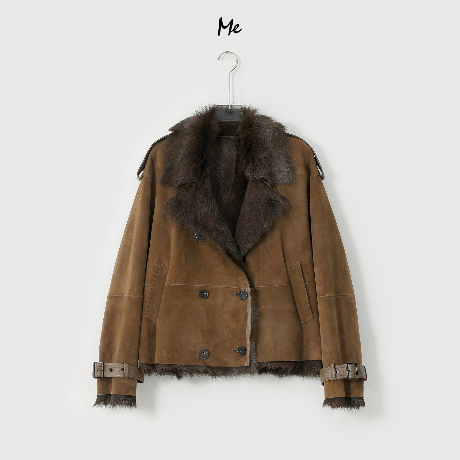 ME【西班牙进口米切尔皮草】进口小山羊皮毛一体长毛皮草MESA3466