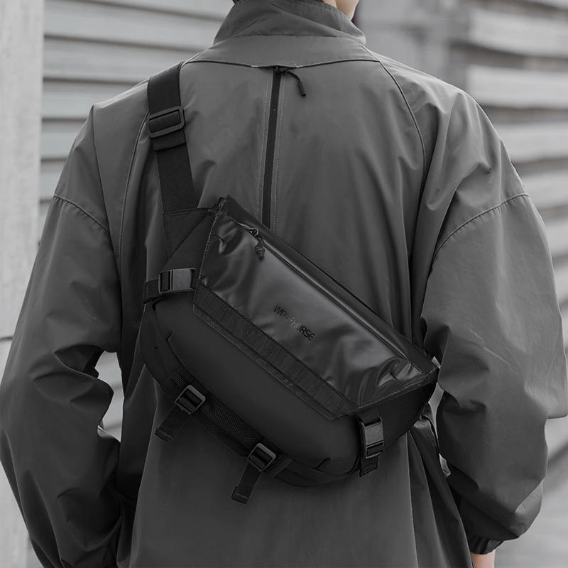 斜挎包通勤包胸包男女运动背包男包防水单肩包便携轻便多功能旅行