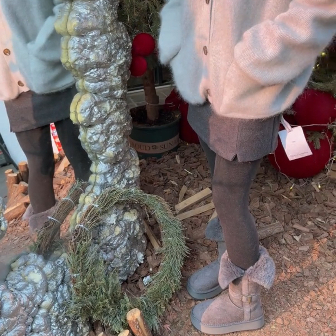 小敏家   长筒雪地靴！温暖一整个冬天～好韩好韩的格雷系长靴～