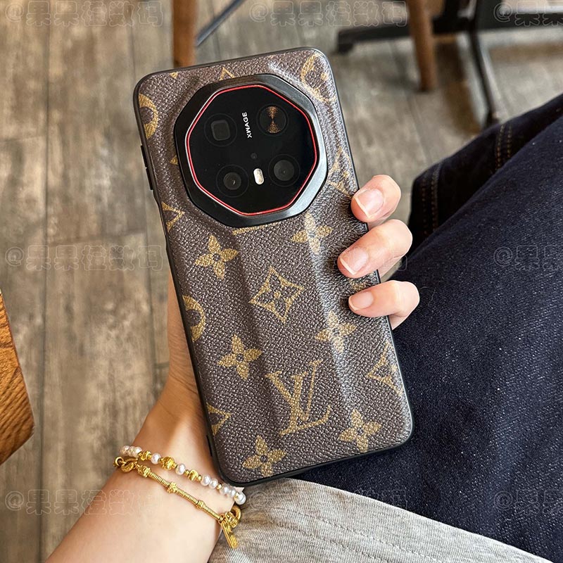 适用华为mate70rs手机壳小众轻奢花花60非凡大师70时尚字母60rs壳