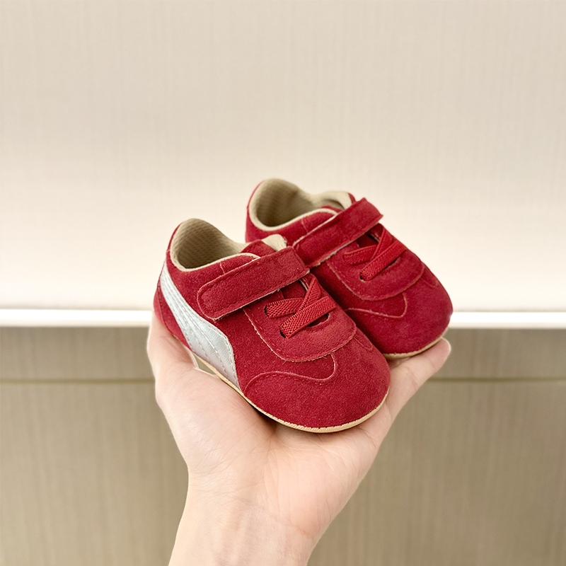 春秋3-6-12月婴儿鞋男女宝宝0-1岁婴幼儿透气拼色软底防掉学步鞋