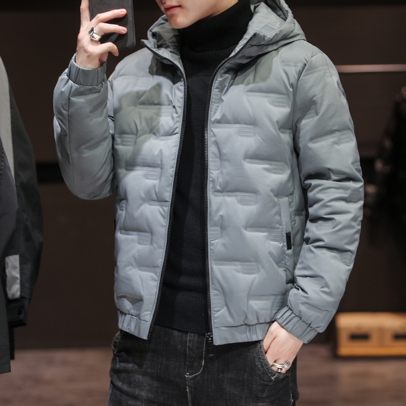 棉衣休闲连帽保暖男士冬季外套新款韩板羽绒棉服冬装短款加厚棉袄