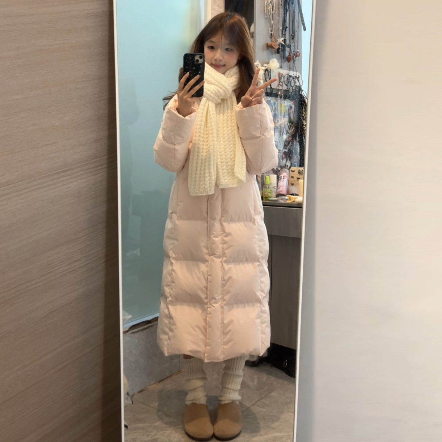 2025冬季新款棉服女洋气爆款网红直播韩系女生中长款加厚推荐外套