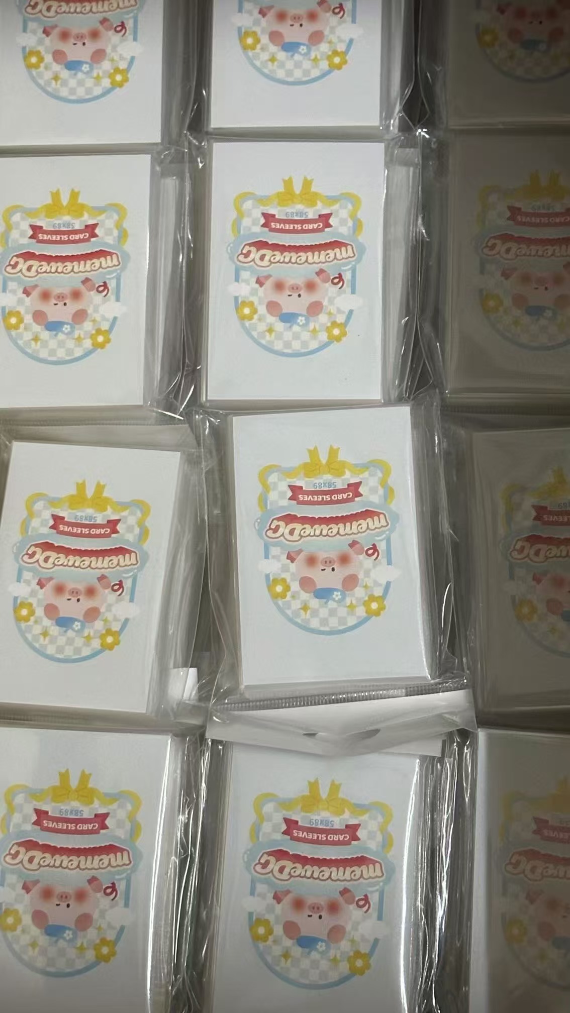 猪咪卡膜pigmeup 58*89亮膜平口 20丝3寸小卡卡膜 卡游周边卡膜