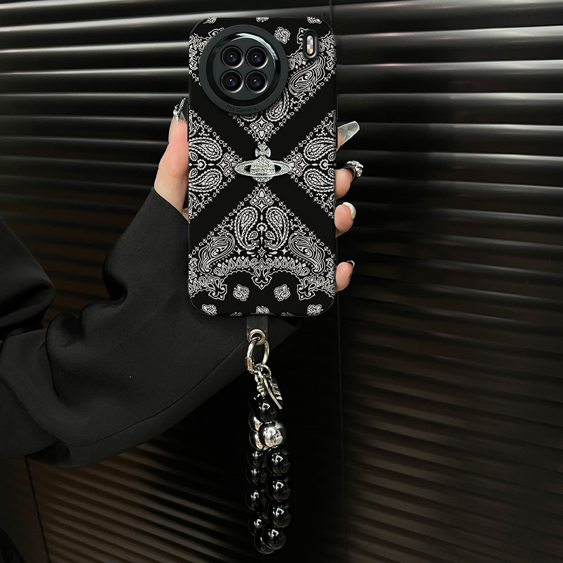 适用于【vivox90】2025复古花纹ins风小羊皮网红创意防摔手机壳女款