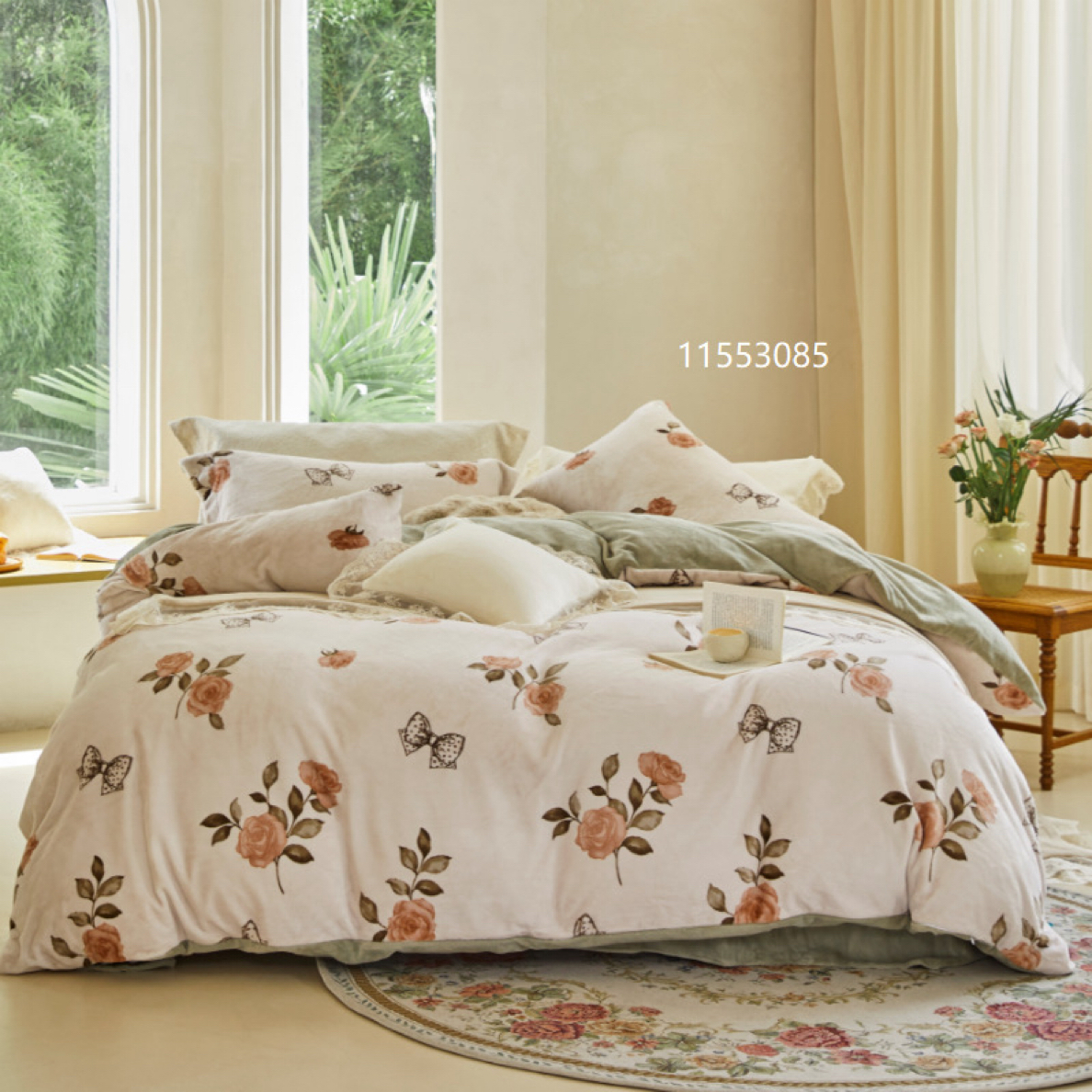 【三合竹衣】秋冬抗菌除螨防静电（母婴级A类）宝宝绒四件套床上用品