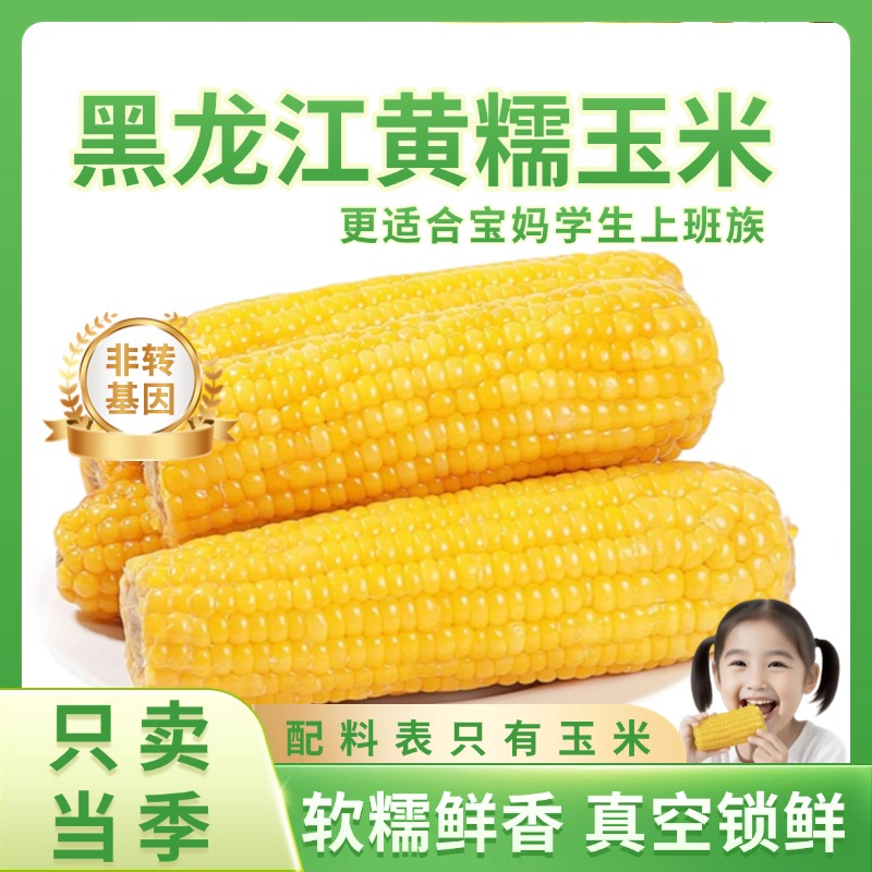 【25年新茬】黑龙江黄糯玉米糯千今甄选粗粮到手8-10支（试吃两根）