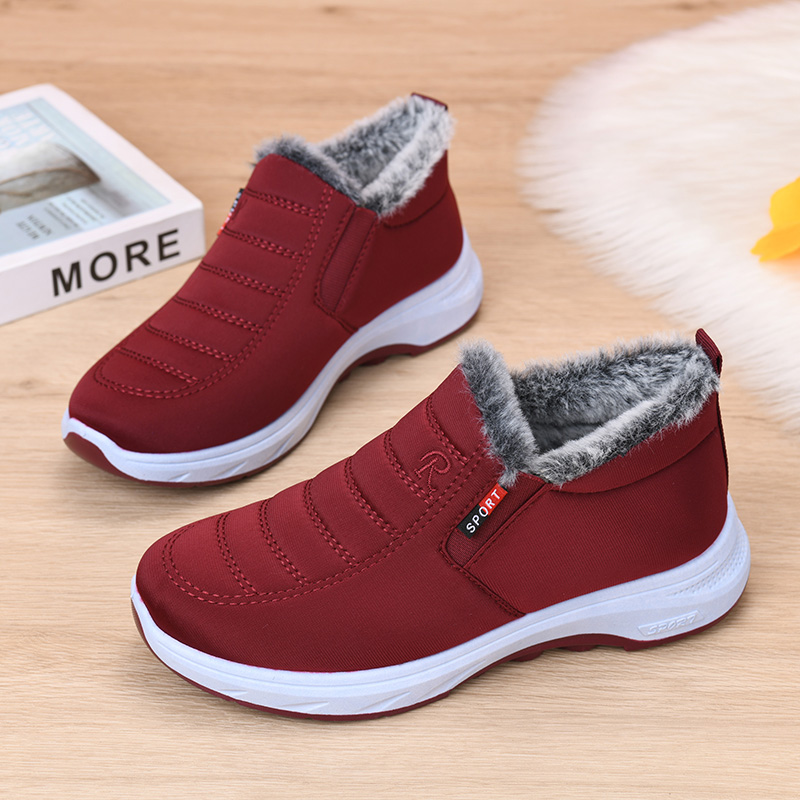冬季新款老北京棉鞋男女同款加绒防滑舒适雪地靴加厚保暖妈妈棉鞋