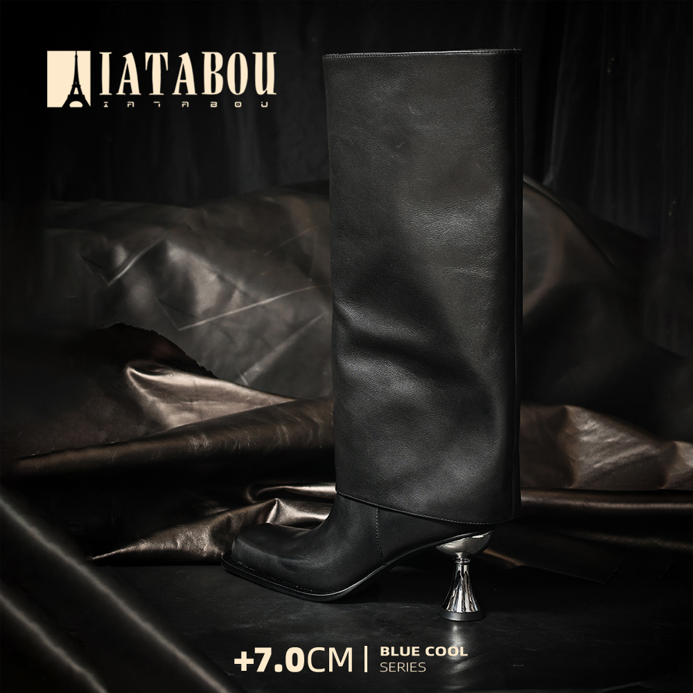 IATABOU【新品上市】方头摩登潮流时尚欧美风女士高筒靴TA356153