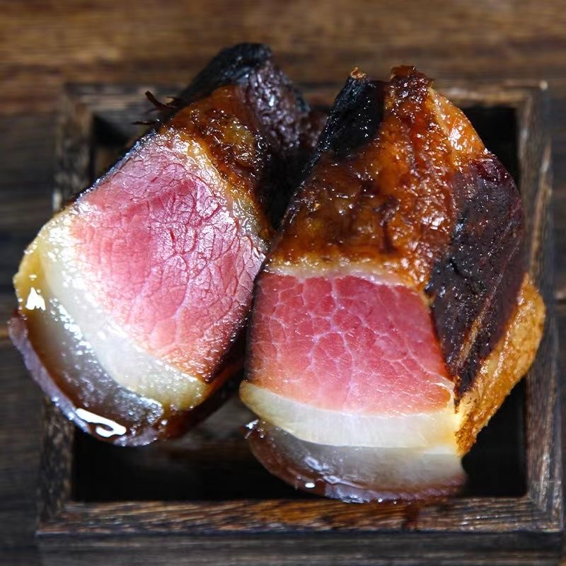 湖南湘西腊肉柴火烟熏老腊肉五花肉会同火塘腊味年货