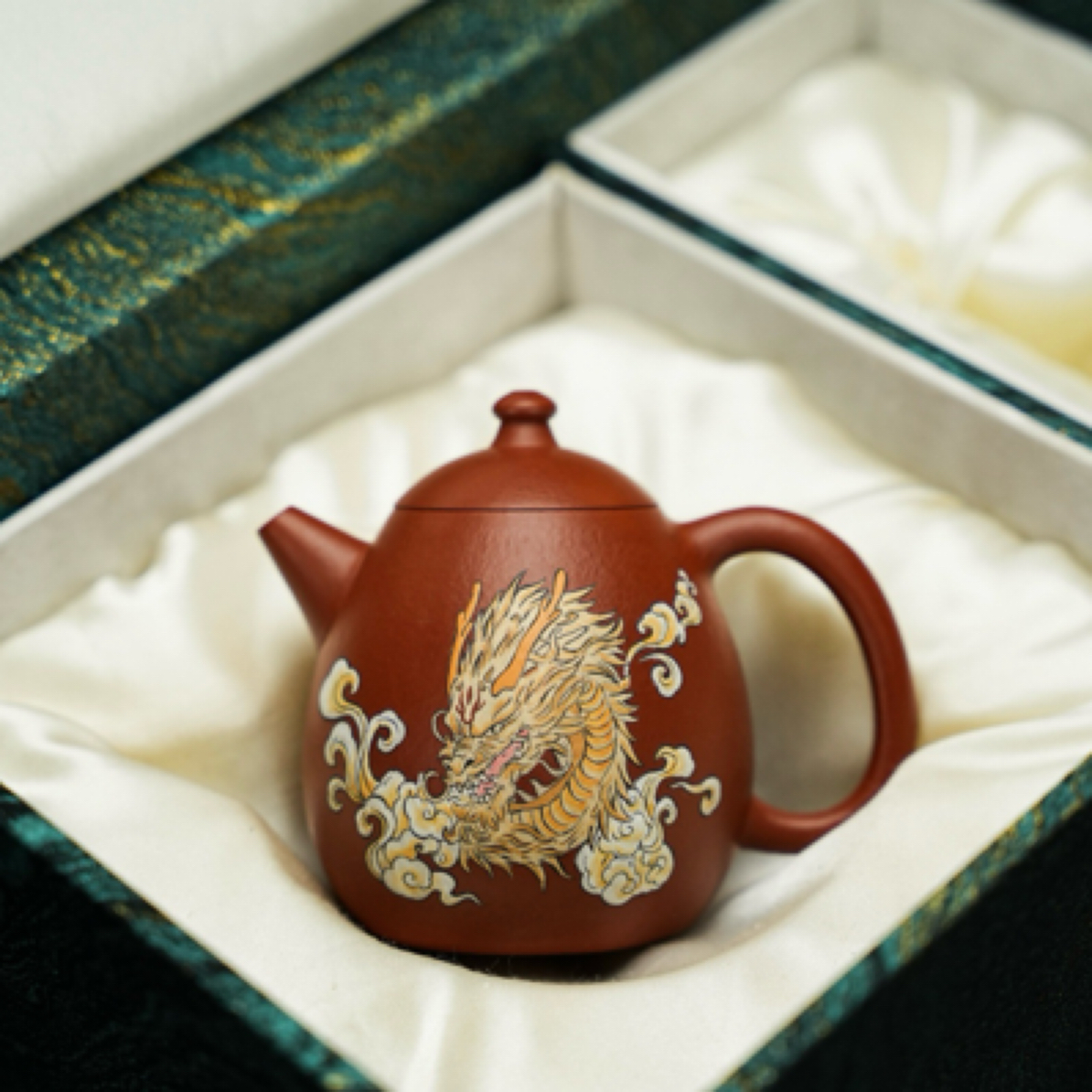 龙蛋·全手工·200cc 原矿优质朱泥 泥料正宗润泽 手工泥绘