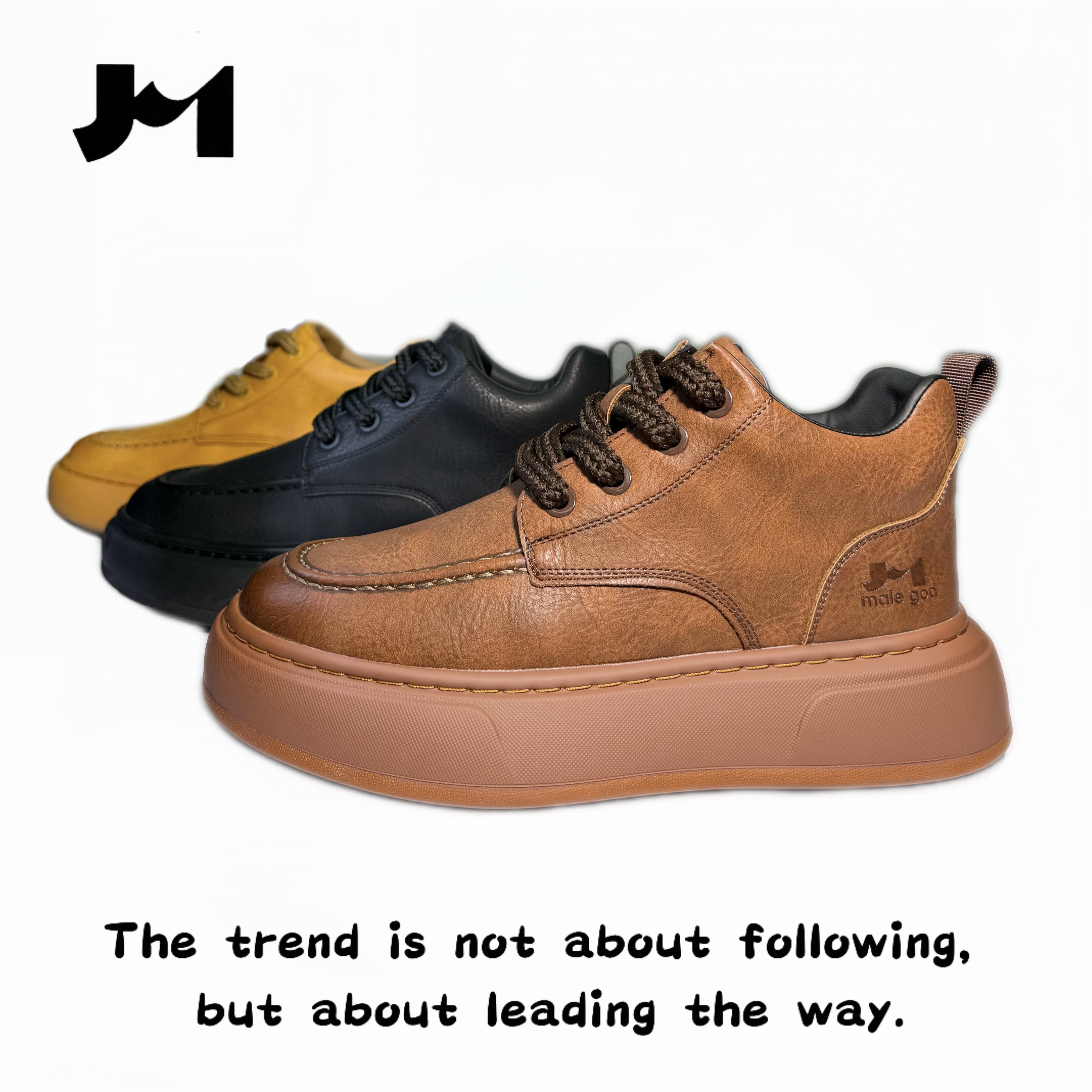 【男神一代1201单棉同款阿龙 】高帮新款潮鞋轻奢休闲软底舒适