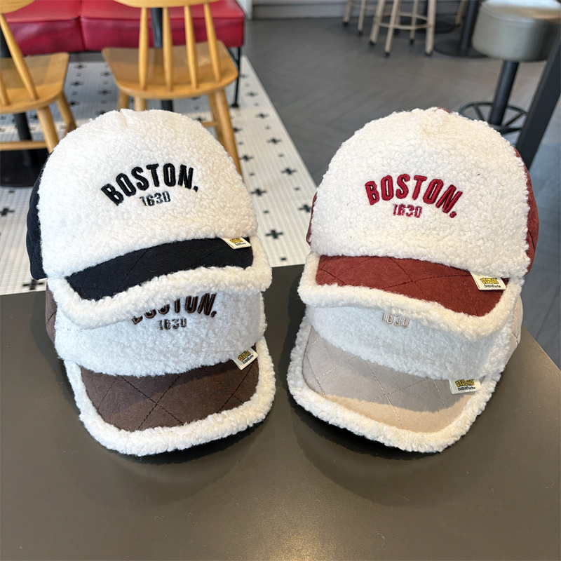 儿童帽子秋冬款棒球帽时尚百搭男女童毛绒帽保暖冬季宝宝鸭舌帽潮