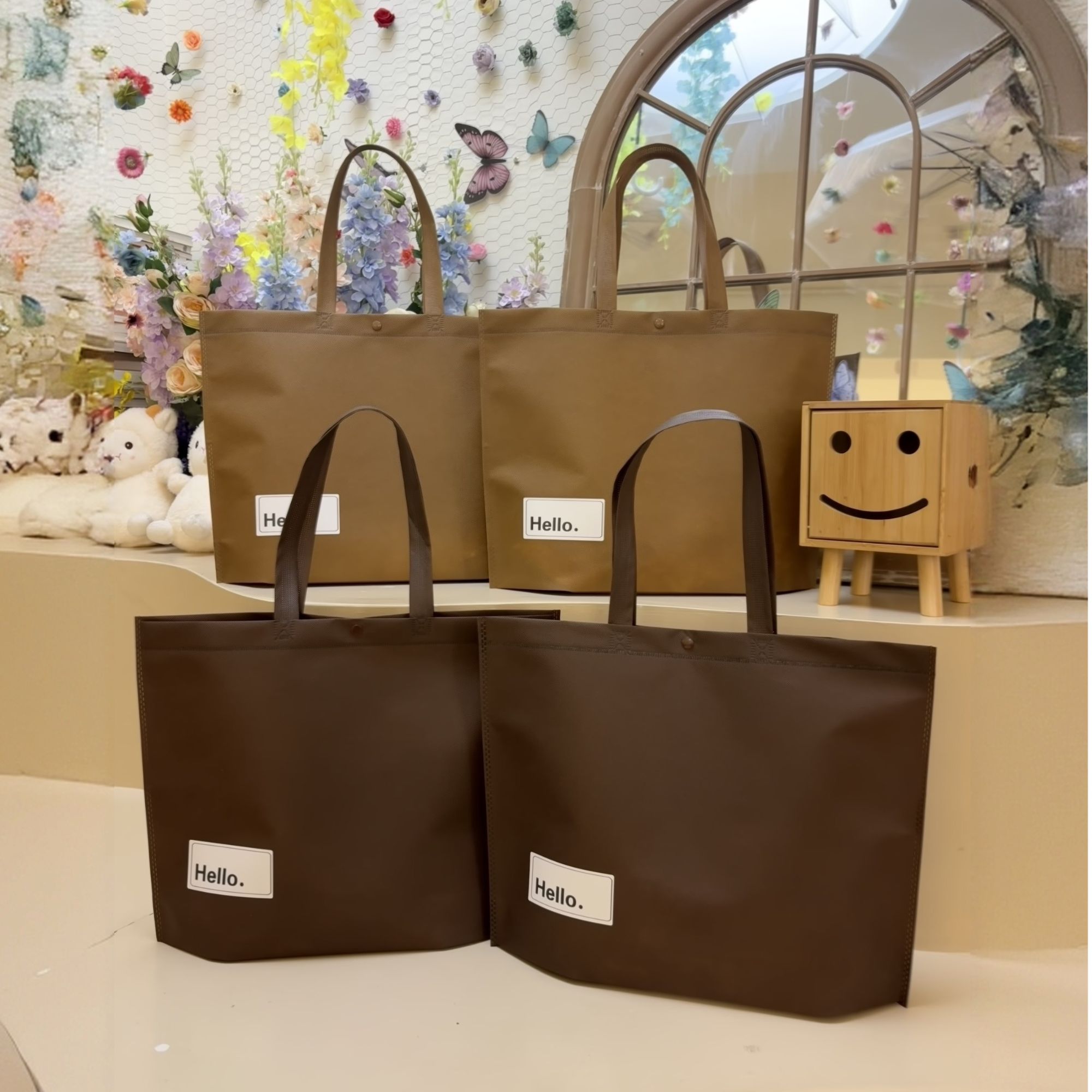 无纺布长提暗扣环保手提袋女装购物袋礼品袋服装店专用袋定制logo