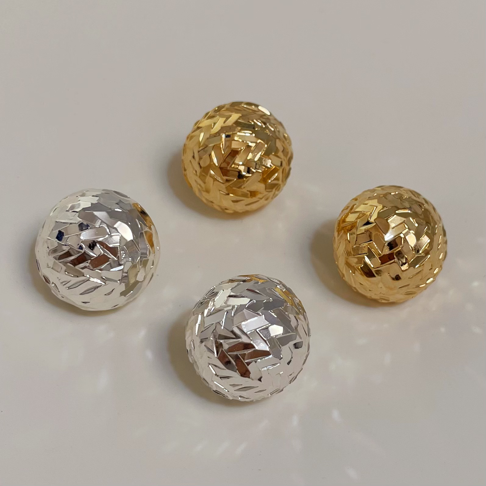 铜合金耳饰 S925银欧美风小众设计金属碎碎冰耳环轻奢高级感耳饰
