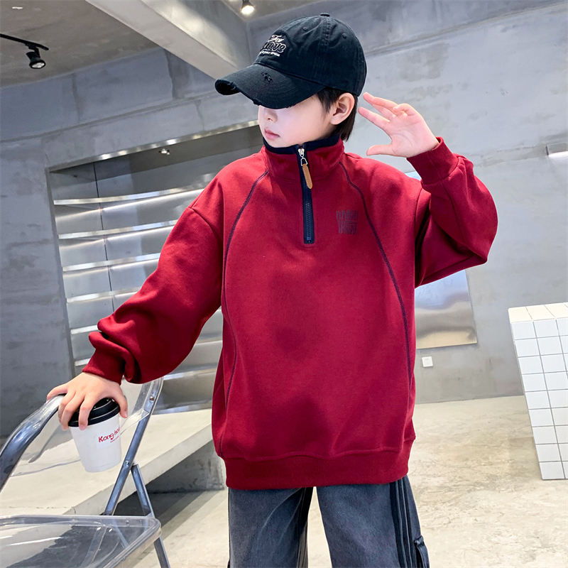 儿童装男童秋装洋气卫衣外套2025新款春秋款中大童秋季酷帅上衣潮