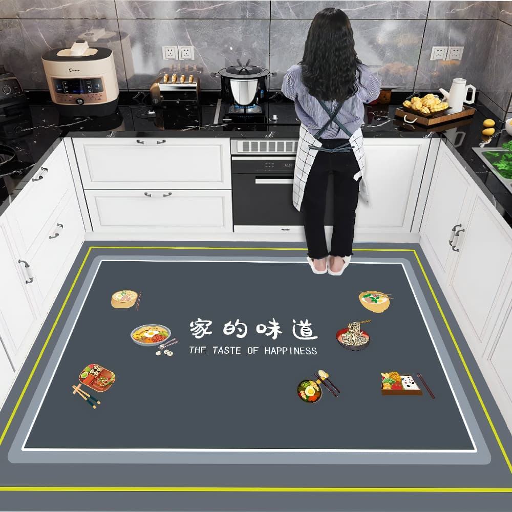 防滑吸水厨房专用地毯耐脏地垫脚垫防油地毯大尺寸硅藻泥吸水地垫