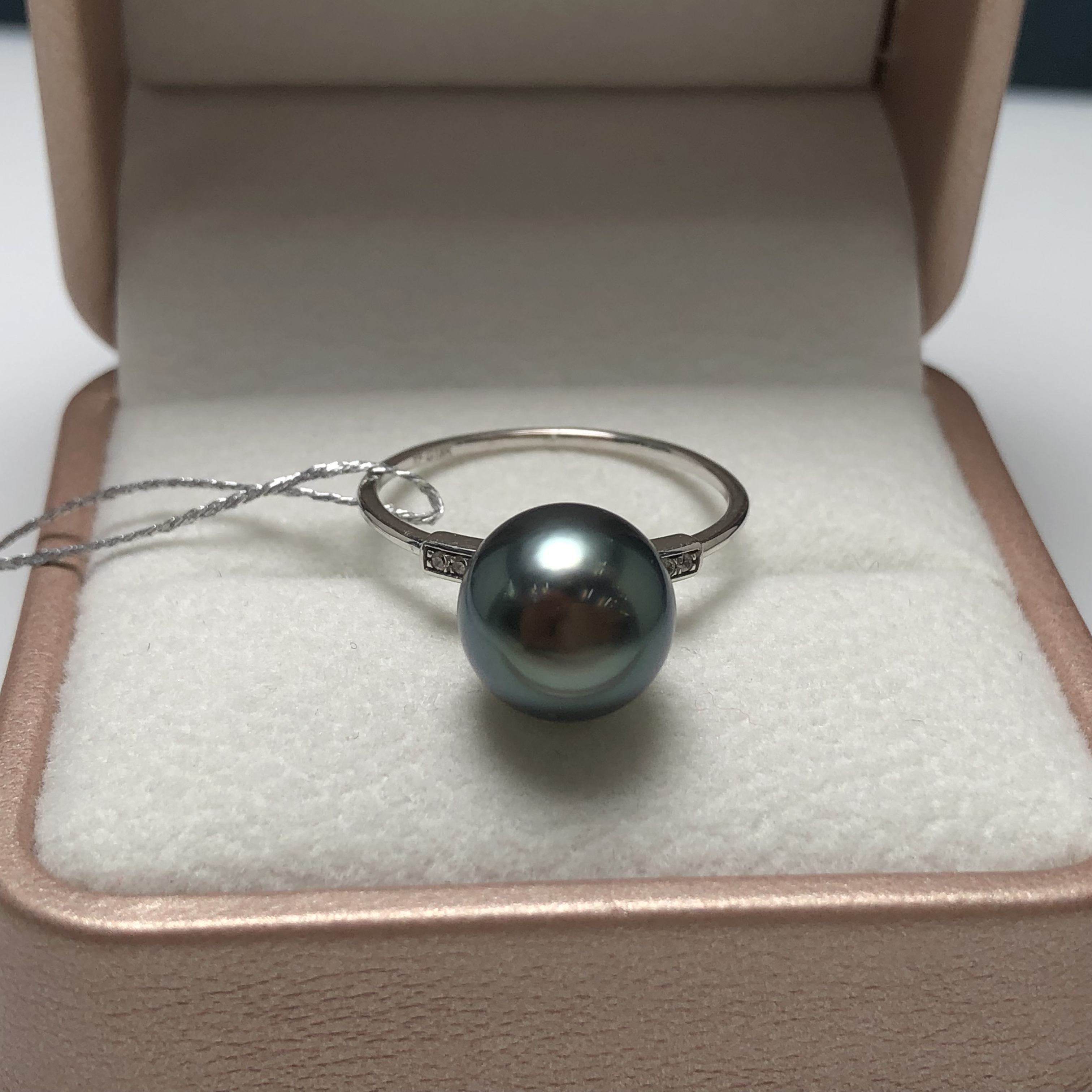 双十一海水大溪地18K金珠简约大气设计