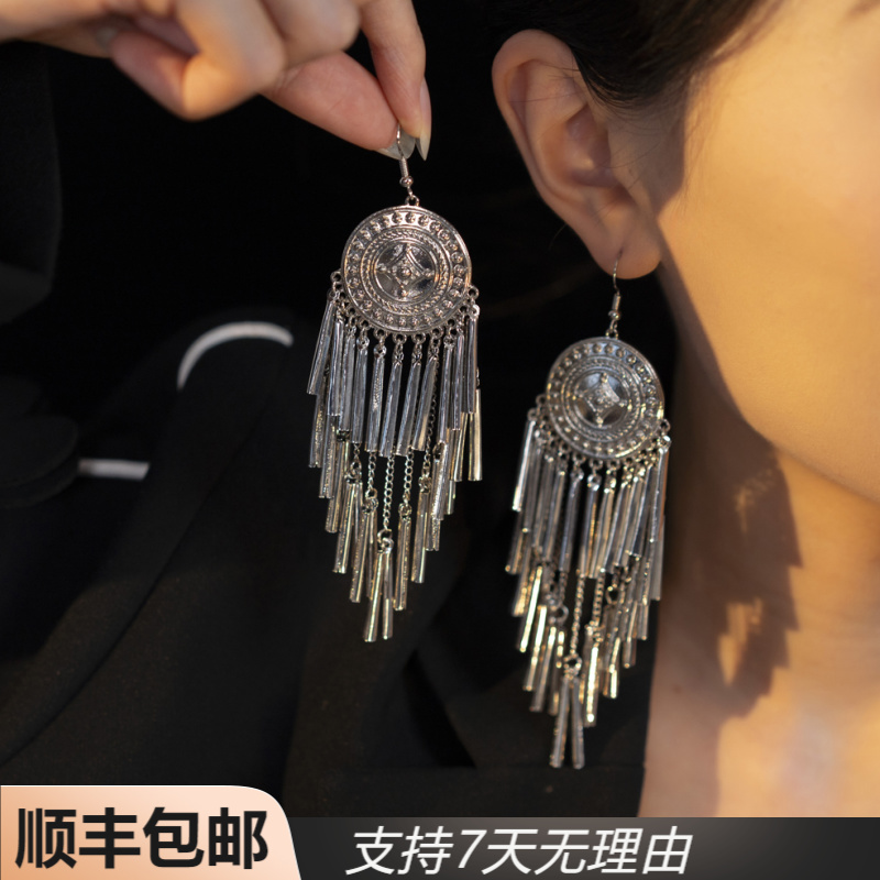 S36【正品】国风气质饰品灵动女民族风耳饰苗族精致耳环素款轻奢