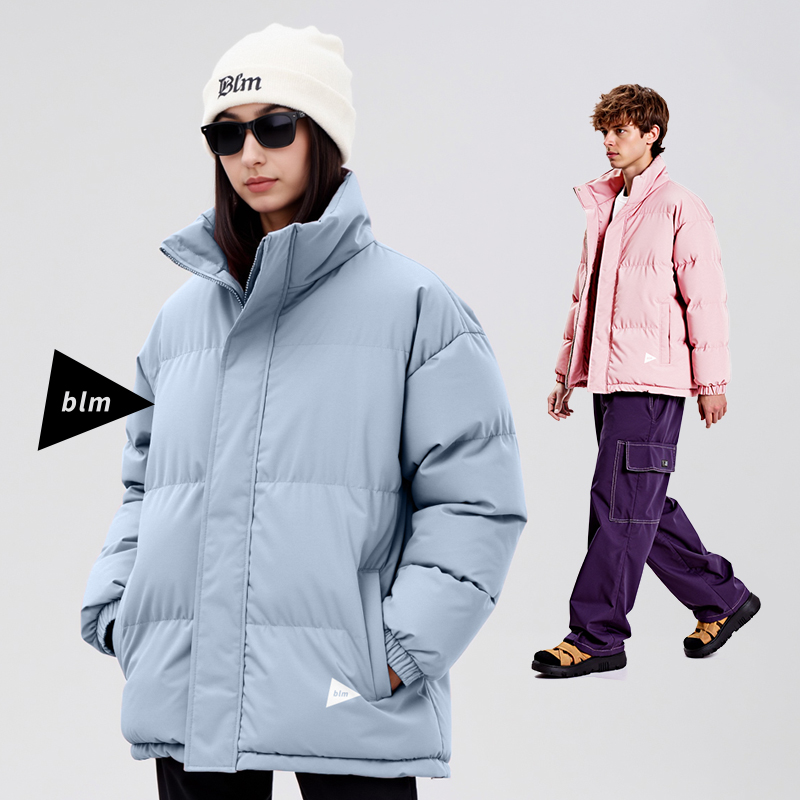 ▶blm城市机能石墨烯发热棉衣男女轻量化保暖棉服防寒休闲立领外套