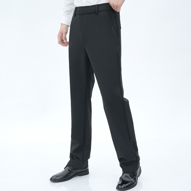 秋季男士运动休闲户外通勤裤弹力松紧腰直筒宽松高腰深裆休闲裤