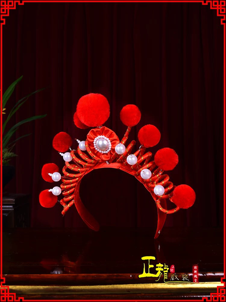 京剧戏曲舞台演出影视剧古装穆桂英花木兰盔帽女兵额子女兵列子