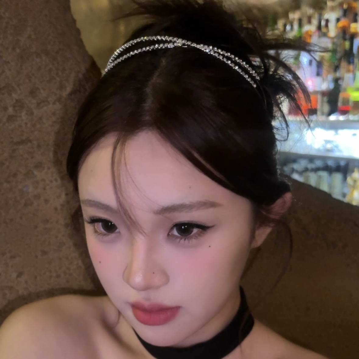 千金感～闪爆！甜酷千金感简约经典百搭交叉水钻发箍闪钻发箍