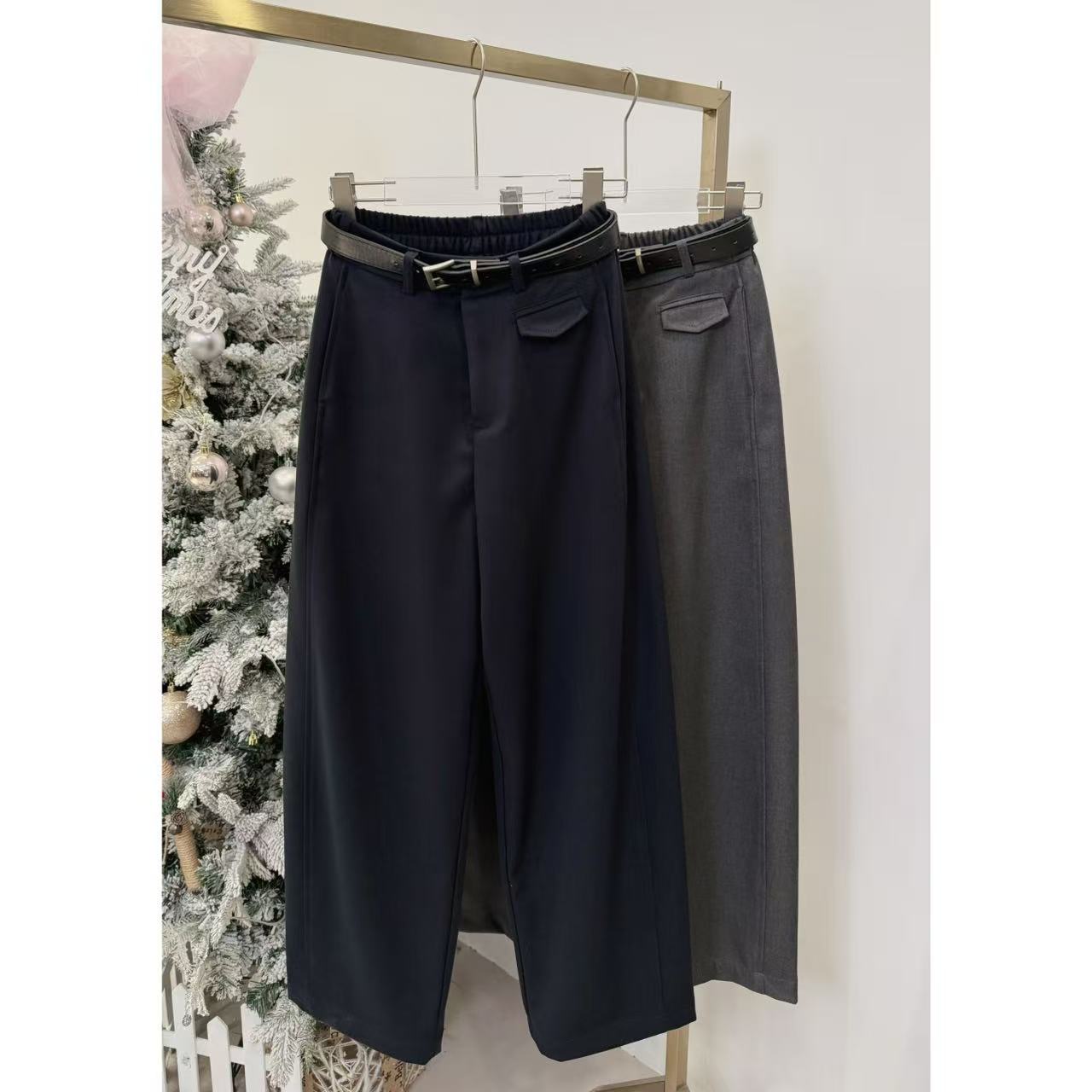 【9170】新品高级感简约百搭宽松休闲阔腿裤