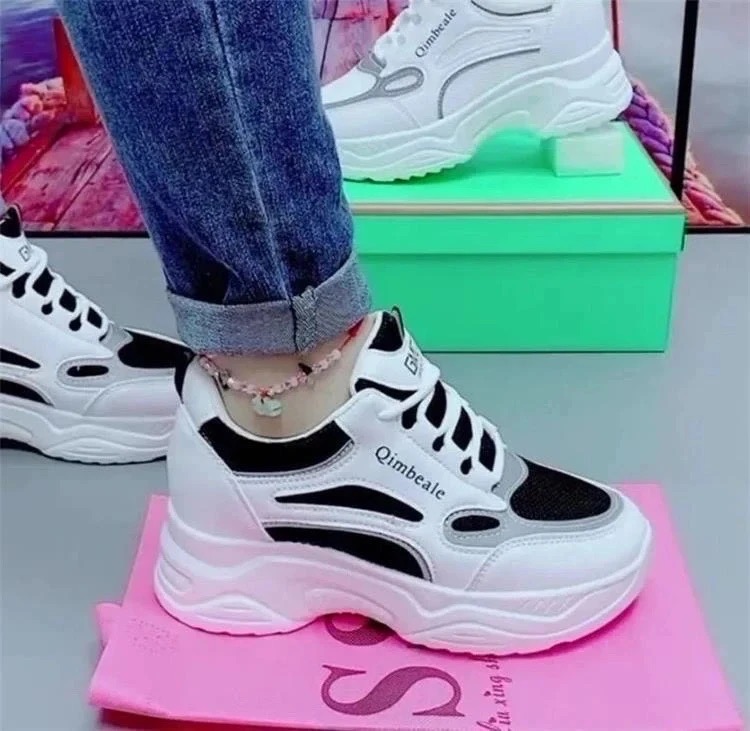 【厂家清仓】厚底增高鞋女2025秋季新款轻便百搭休闲棉鞋