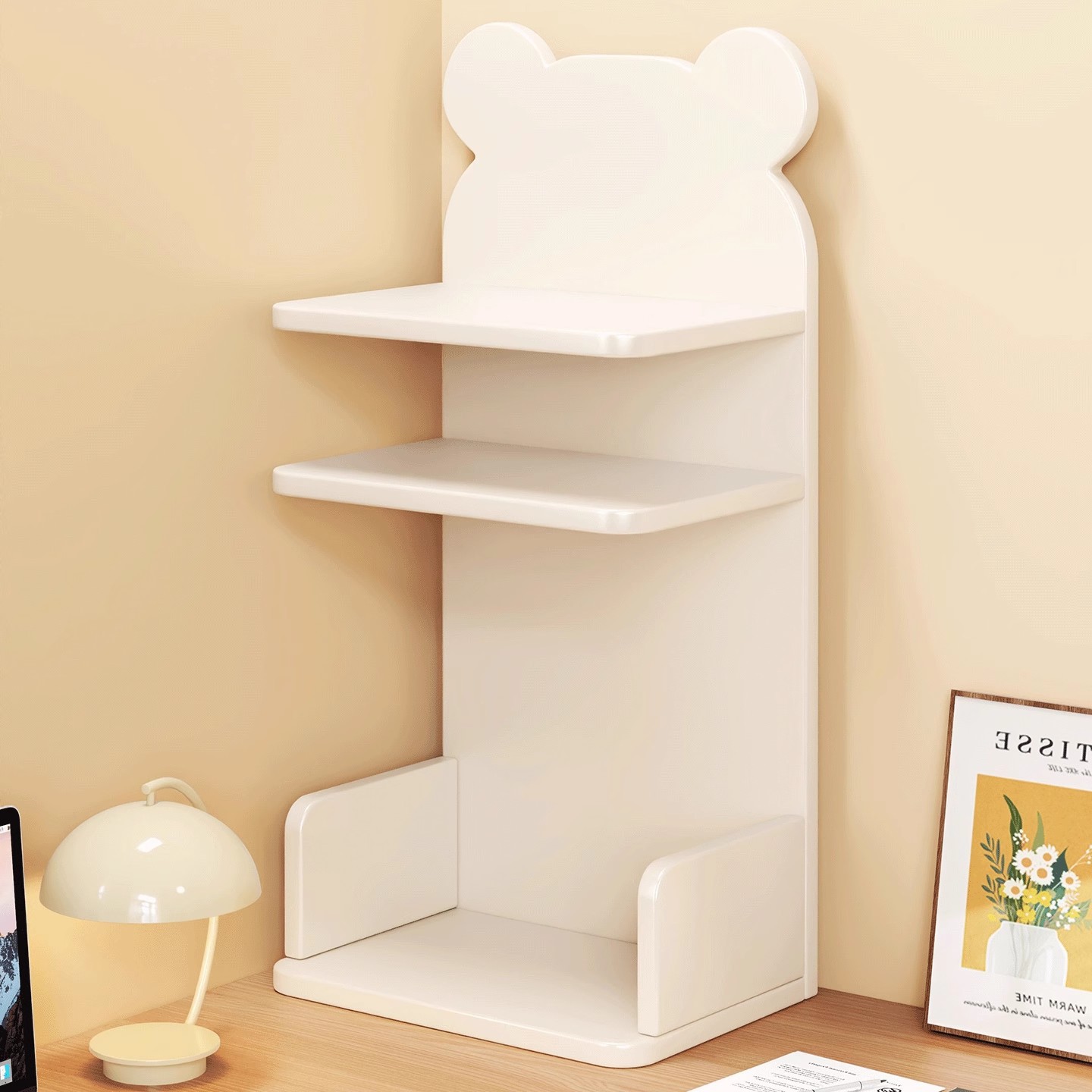 德国进口书桌台面置物架桌面简易书架学生桌上书本收纳架子办公桌