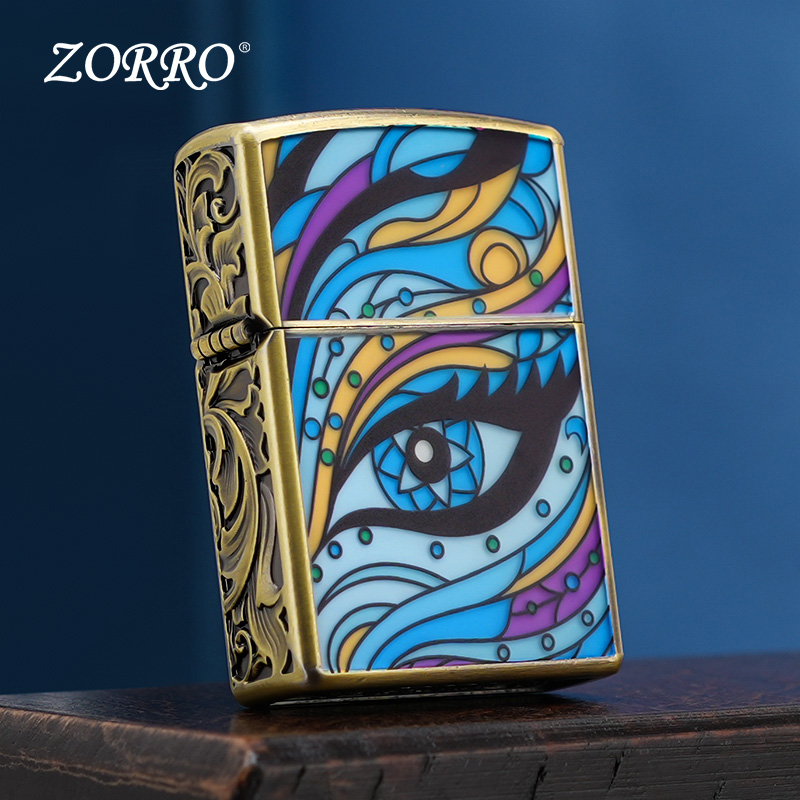 ZORRO【夜光款】佐罗夜光含情脉脉防风煤油打火机送男友生日节日礼