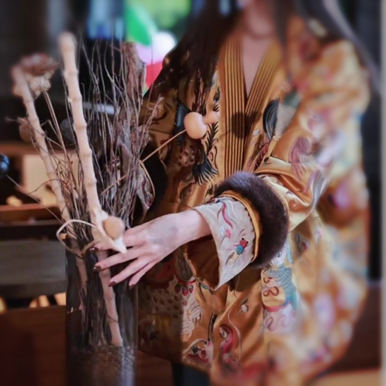 新中式女装国风加厚盘扣显瘦棉服外套宽松气质V领保暖