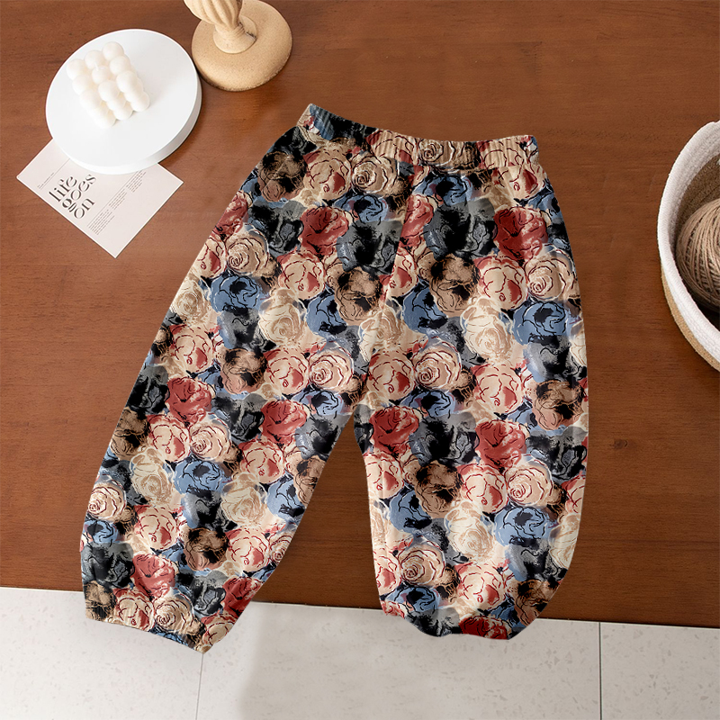 儿童夏季冰丝防蚊裤透气灯笼裤薄款男童女童休闲裤中大童不闷热