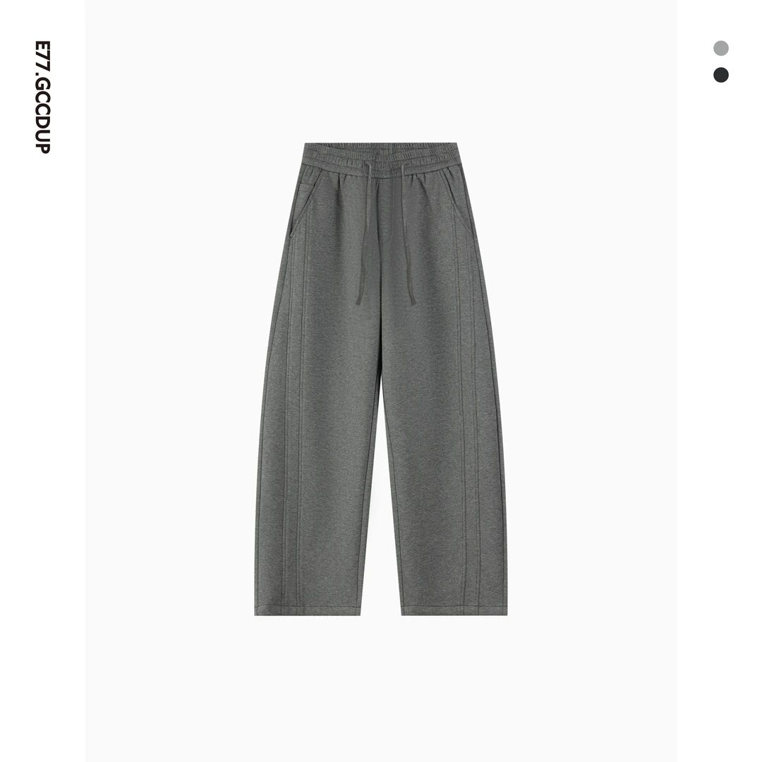 『归時』慕斯空气棉廓形结构百搭休闲直筒裤舒适运动卫裤