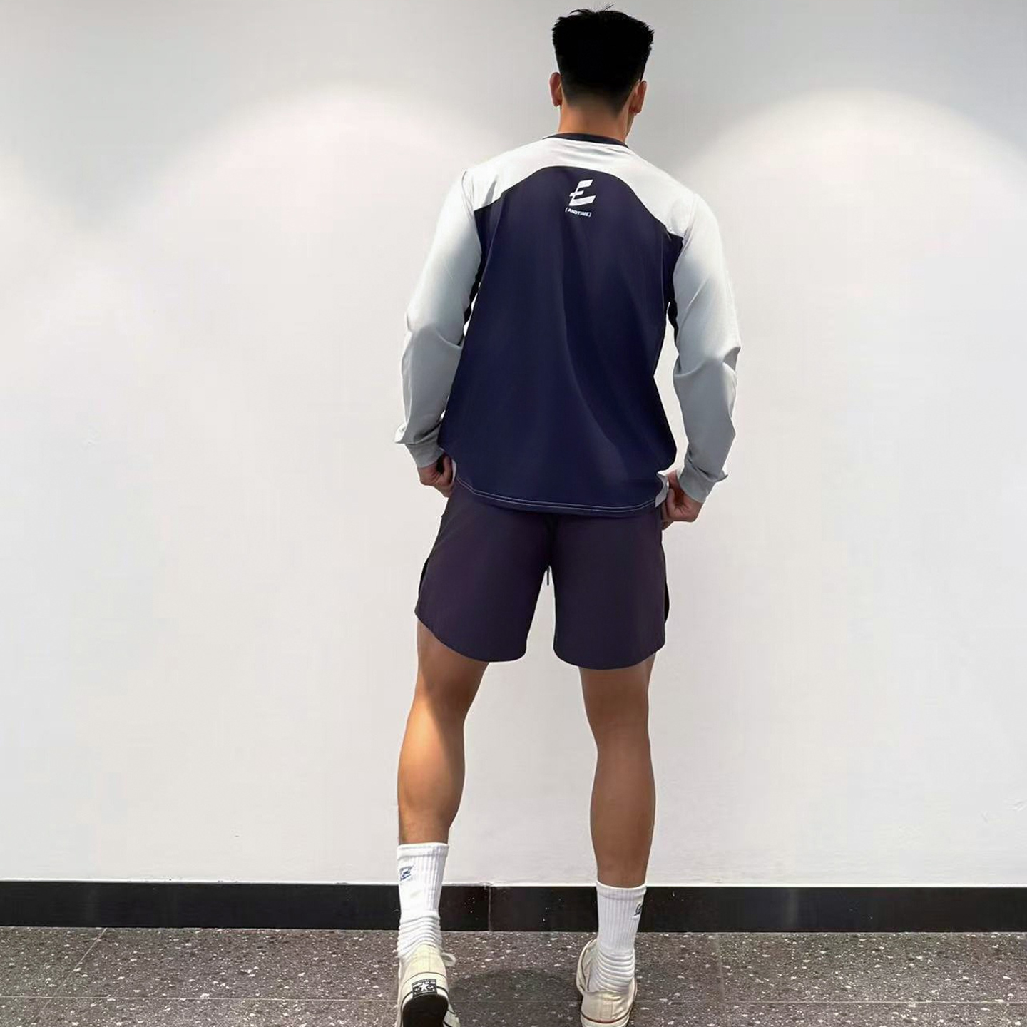 andtime秋冬速干透气重磅运动长袖T恤发热跑步骑行篮球训练服上衣